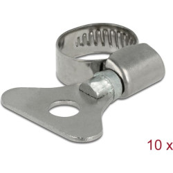 Delock Butterfly Hose Clamp 10 - 16 mm 10 pieces metal