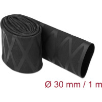 Delock Heat Shrink Tube X-pattern non-slip 1 m x 30 mm black