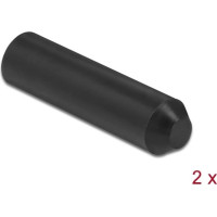 Delock End Caps with inside adhesive 70 x 16 mm 2 pieces black