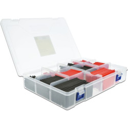 Delock Heat shrink tube assortment box red / black 520 pieces