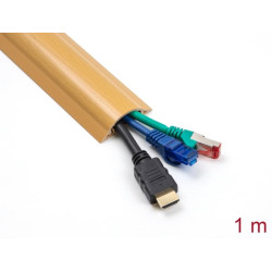 Delock Cable Duct self-adhesive 30 x 11 mm - length 1 m wood look