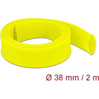 Delock Braided Sleeve stretchable 2 m x 38 mm yellow