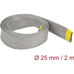 Delock Braided sleeve for EMC shielding stretchable 2 m x 25 mm