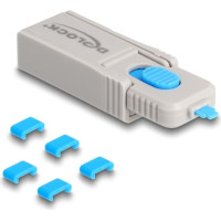 Delock USB Type-C™ Port Blocker Set for USB Type-C™ female ports 5 pieces + lock tool