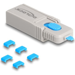 Delock USB Type-C™ Port Blocker Set for USB Type-C™ female ports 5 pieces + lock tool