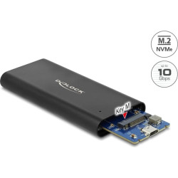 Delock External Enclosure for M.2 NVMe PCIe SSD with SuperSpeed USB 10 Gbps (USB 3.1 Gen 2) USB Type-C™ female