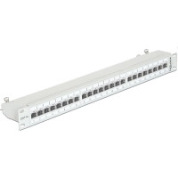 Delock 19 Patch Panel 24 Port Cat.6A grey