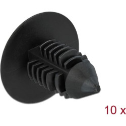 Delock Fir tree clip black 10 pieces