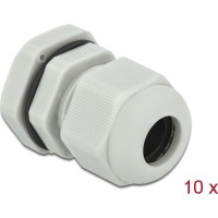 Delock Cable Gland PG11 10 pieces grey
