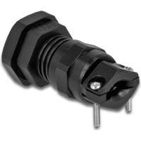 Delock Cable Gland PG9 with strain relief and bending protection black