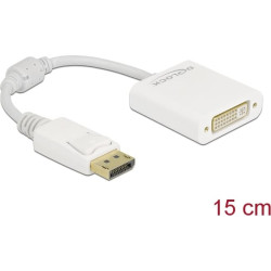 Delock Adapter DisplayPort 1.1 male to DVI female Passive white
