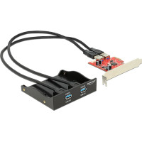 Delock Front Panel 2 x USB 3.0 incl. PCI Express Card