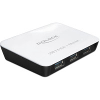 Delock USB 3.0 Hub 3 Port + 1 Port Gigabit LAN 10/100/1000 Mbps
