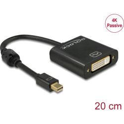 Delock Adapter mini Displayport 1.2 male  DVI female 4K Passive black