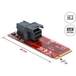 Delock Adapter M.2 Key M - SFF-8643 NVMe