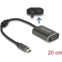 Delock Adapter USB Type-C™ male > HDMI female (DP Alt Mode) 4K 60 Hz with PD function