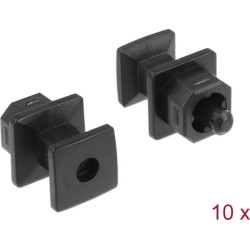 Delock Dust Cover for TOSLINK male with grip 10 pieces black