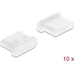 Delock Dust Cover for USB Type-C™ female without grip 10 pieces white