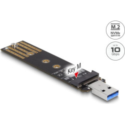 Delock Combo Converter for M.2 NVMe PCIe or SATA SSD with USB 3.2 Gen 2