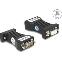 Delock Isolator RS-232 D-Sub 9 female to RS-232 D-Sub 9 male TXD, RXD, DTR, DSR, GND galvanic isolation 2.5 kV