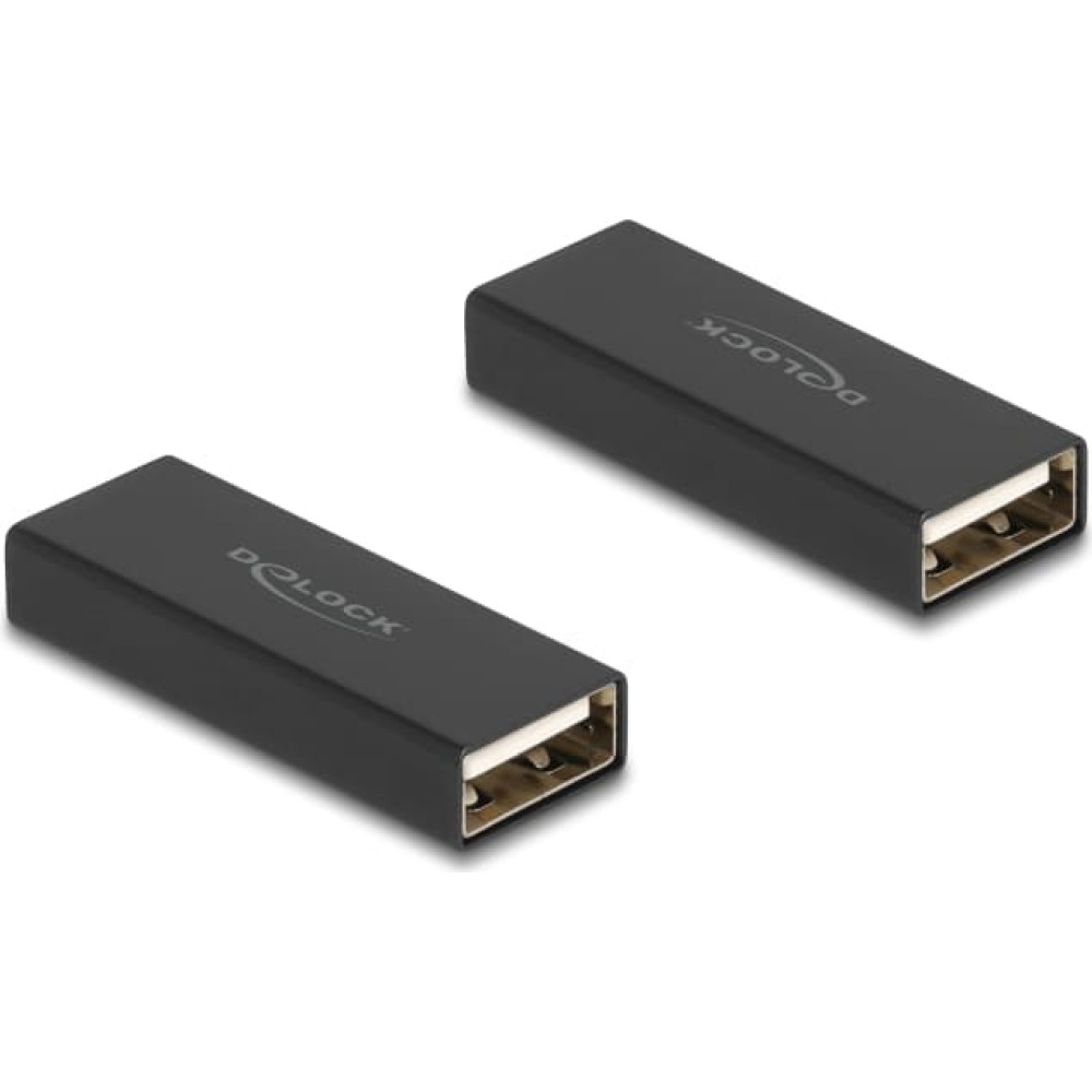 Delock Adapter Gender Changer USB 2.0 Type-A female to female metal