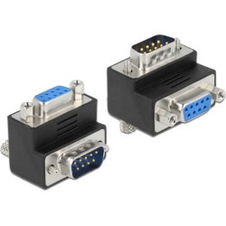 Delock Adapter Sub-D 9 pin male  female 270 angled