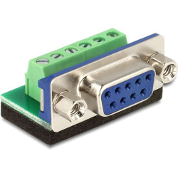 Delock Adapter Sub-D 9 pin female  Terminal block 6 pin