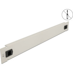 Delock 19″ Network Cabinet Blind Cover tool free 1U grey