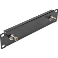 Delock 10″ Panel with 2 x BNC jack 1U black