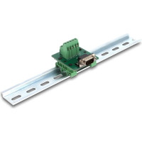 Delock D-Sub 9 pin male to Terminal Block for DIN rail