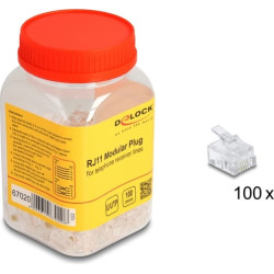 Delock RJ11 Modular Plug 100 pcs