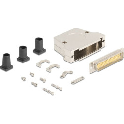 Delock Sub-D connector housing 50 pin metal including male connector and mounting material