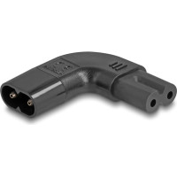 Delock Power Adapter IEC 60320 - C8 to C7, male / female, 2.5 A, 90° left / right angled