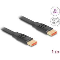 Delock DisplayPort Flat Ribbon Cable 8K 60 Hz 1 m