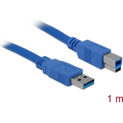 Delock USB 5 Gbps Cable Type-A male to Type-B male 1 m blue