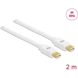 Delock Cable Mini DisplayPort 1.2 male > Mini DisplayPort male 4K 60 Hz 2 m