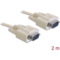 Delock Serial Cable D-Sub 9 male to male 2 m