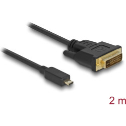 Delock HDMI cable Micro-D male  DVI 24+1 male 2 m