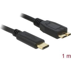 Delock USB 10 Gbps Cable USB Type-C™ male to USB Type Micro-B male 1 m