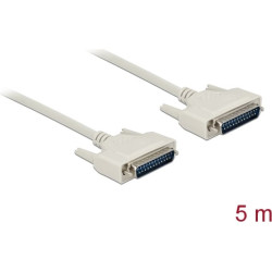 Delock Serial Cable D-Sub 25 male to male 5 m