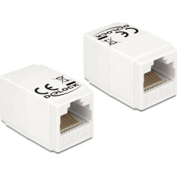 Delock Adapter RJ45 jack > RJ45 jack Cat.6 UTP compact