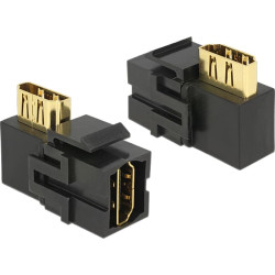 Delock Keystone Module HDMI female  HDMI female 90 angled black