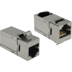 Delock Keystone Module RJ45 jack > RJ45 jack Cat.6 90°
