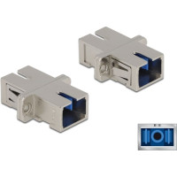 Delock Optical Fiber Coupler SC Simplex female to SC Simplex female Single-mode metal