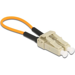 Delock Optical Fiber loopback Adapter LC / OM2 Multi-mode beige