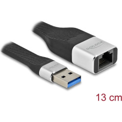 Delock FPC Flat Ribbon Cable USB Type-A to Gigabit LAN 10/100/1000 Mbps 13 cm