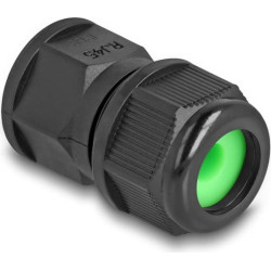 Delock Feed-through coupler for RJ45 network cables IP67 dust and waterproof black