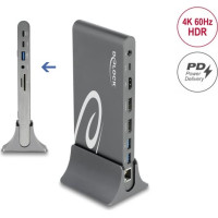 Delock USB Type-C™ DP 1.4 Docking Station Triple 4K Display - HDMI / DisplayPort / USB / LAN / SD / PD 3.0