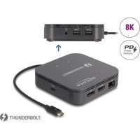 Delock Thunderbolt™ 3 Mini Docking Station 8K - DisplayPort / HDMI / USB / LAN / Audio / PD 3.0