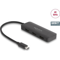 Delock USB Type-C™ Splitter (DP Alt Mode) to 3 x HDMI MST 4K 60 Hz